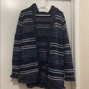 FYLO hooded striped cardigan size M
